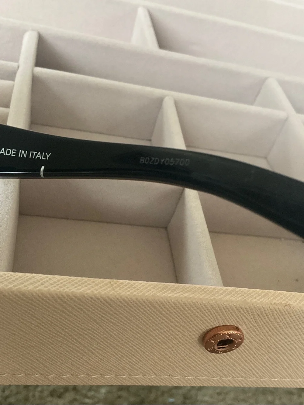 Balenciaga Black Logo Rectangular Sunglasses